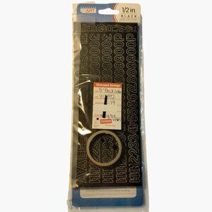 Black Adhesive Vinyl Letters Numbers Indoor Outdoor Mailbox Labels Tape